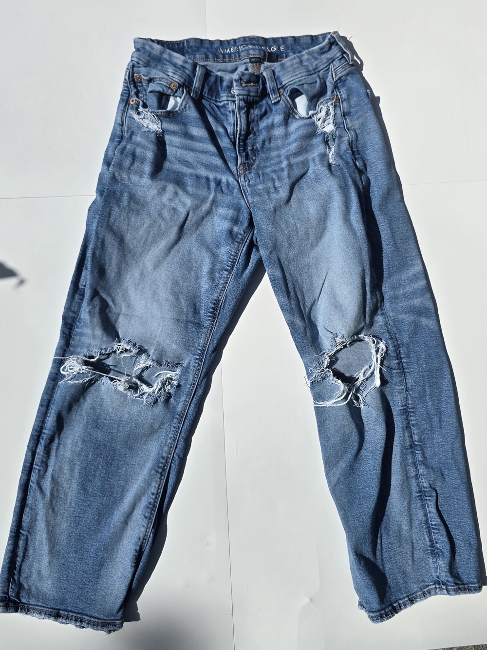 American Eagle Outfitters Distressed Blue Men's Jeans